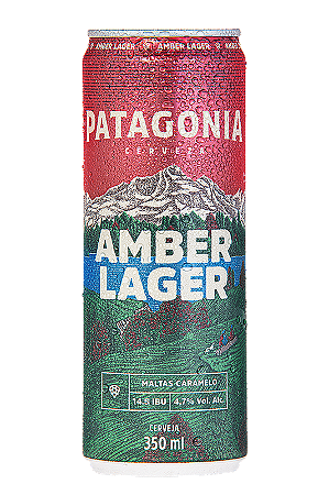 Cerveja Patagonia Amber Lager Lata 350ml