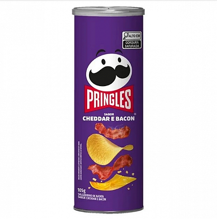 Batata Pringles Cheddar e Bacon 109g