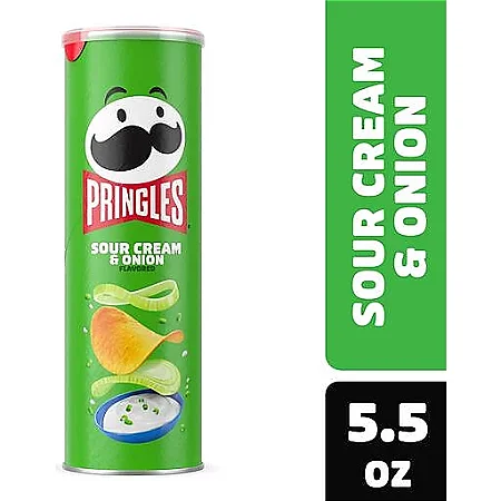 Batata Pringles Sour Cream & Onion Importada 158g