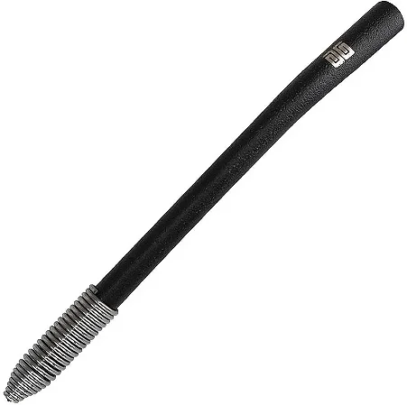 Bomba de Tereré Black Erva c/ Mola Externa Cônica Preta Inox 17cm