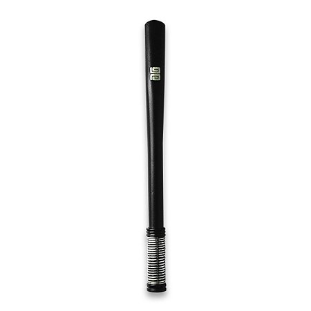 Bomba de Tereré Black Erva Inox Preta Lisa c/ Mola Externa 19cm