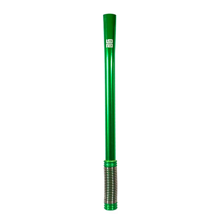Bomba de Tereré Black Erva Verde Lisa c/ Mola Externa Alumínio 19cm