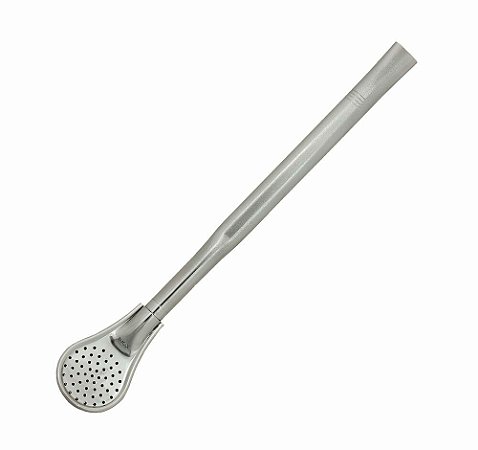 Bomba de Tereré Inox Tradicional Chata 19cm