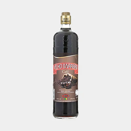 Cachaça Velho Barreiro Café Vidro 910ml
