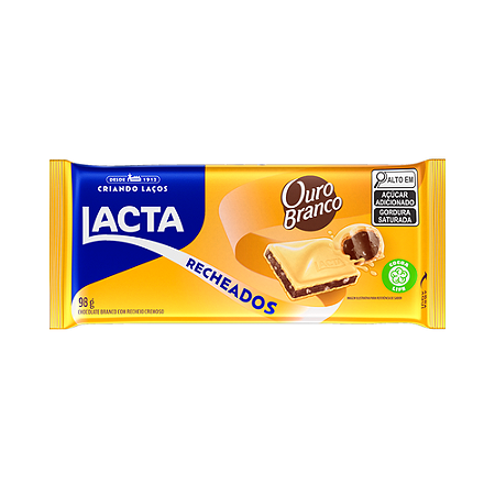 Chocolate Barra Lacta Ouro Branco 98g