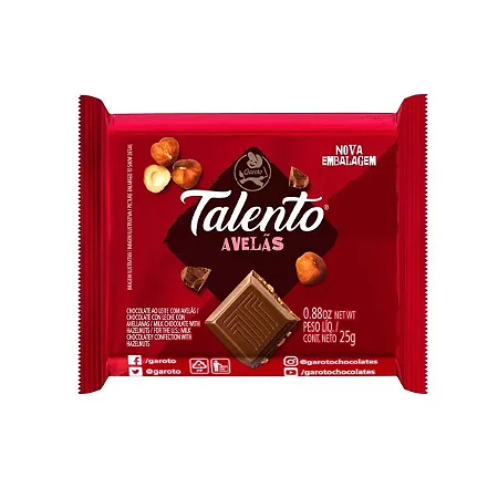 Chocolate Talento Mini Avela 25g