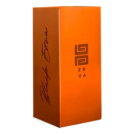 Copo Black Erva Inox Quadrado Laranja 350ml