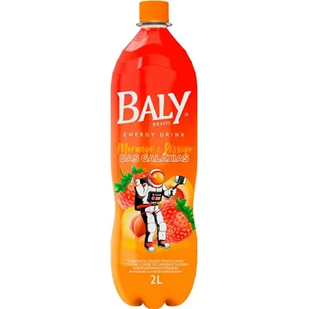 Energetico Baly Morango Pessego 2L