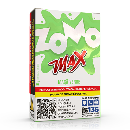 Essencia Narguile Zomo Max Maçã Verde