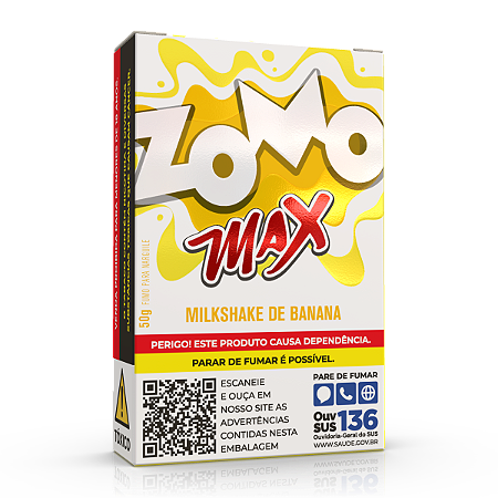 Essencia Narguile Zomo Max Milkshake de Banana