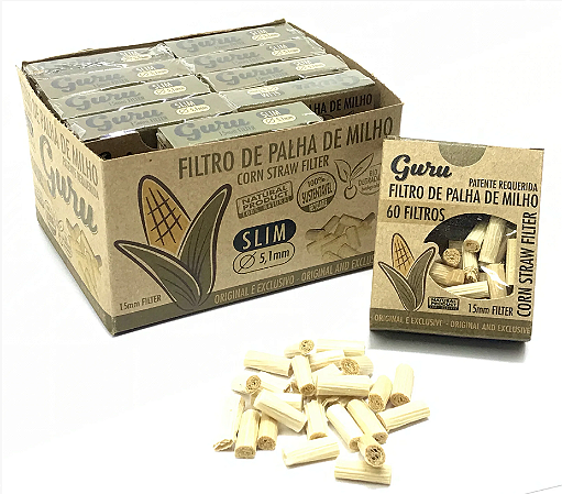 Filtro Guru de Palha de Milho Slim