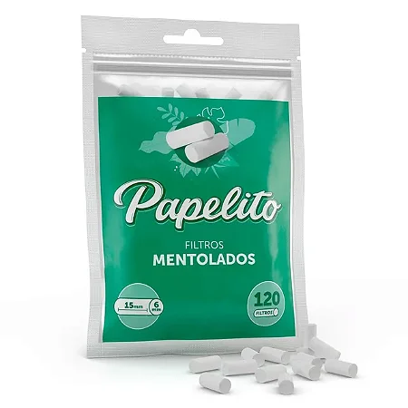 Filtro Papelito Tradicional Mentolado Bag com 120 Filtros