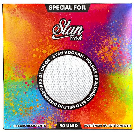 Folha de Aluminio Stan Hookah 50un