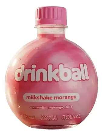 Drinkball MilkShake Morango 300ml