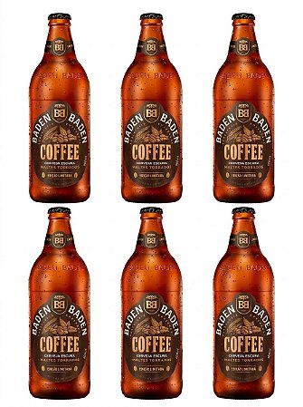 Pack 6un Cerveja Baden Coffee 600ml