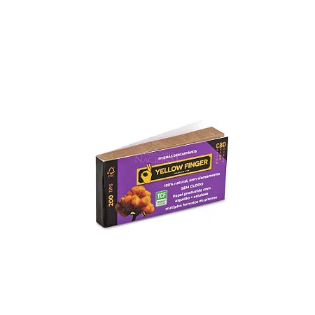 Piteira de Papel Yellow Finger CBD Cotton Brown Double