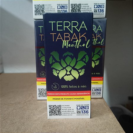 Tabaco Bolado Terra Tabak Menthol Maço 20un