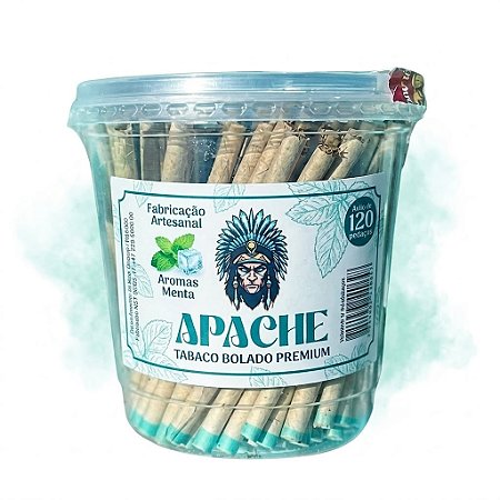Tabaco Bolado Apache Menta  Pote 110un