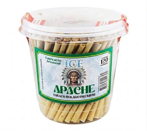 Tabaco Bolado Apache Ice  Pote 110un