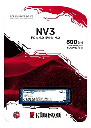 SSD Kingston NV3 500GB NVMe M.2 PCIe 4.0-SNV3S500G