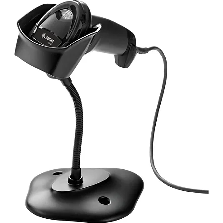 Leitor de Código de Barras Zebra DS2208 1D/2D QR Code USB com Suporte