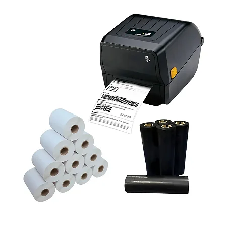 Impressora de Etiquetas Zebra ZD230 203dpi USB Ethernet - ZD23042-30AC00CEZ
