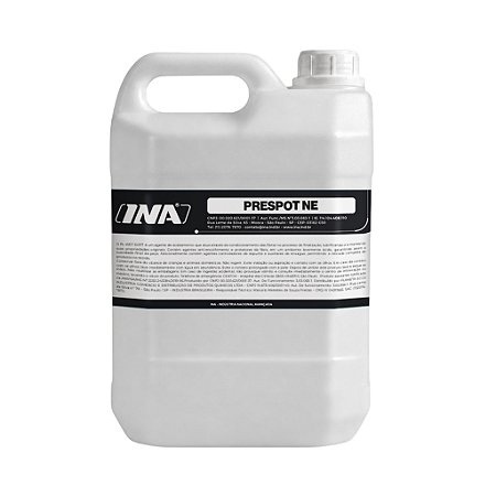 INA Prespot 5L Líquido Detergente Neutro Removedor de Manchas Pré-lavagem