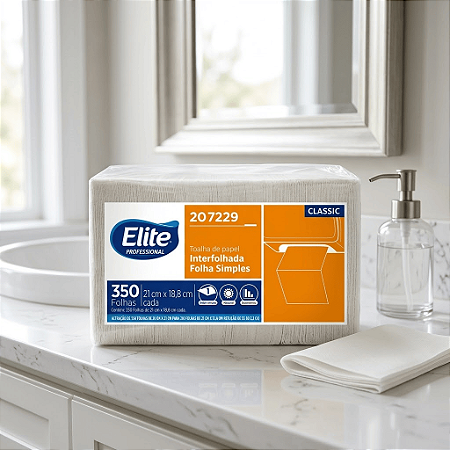Papel Toalha Interfolhado Folha Simples Elite Classic