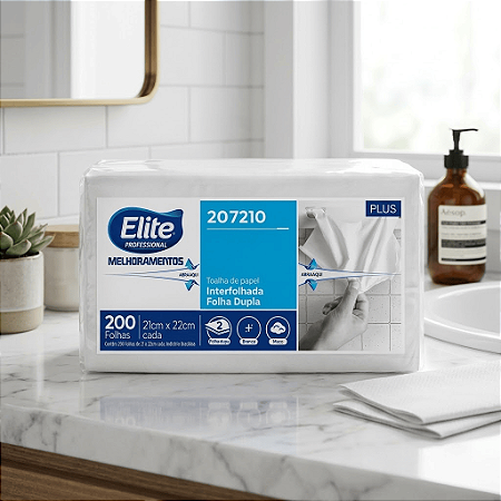 Papel Toalha Interfolhado Elite Professional Plus Folha Dupla