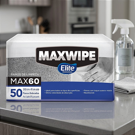 Pano de Limpeza Maxwipe Max60