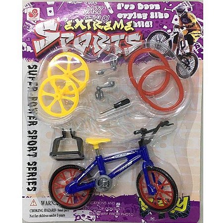 Kit de Bicicleta com acessórios - tamanho mini com 12 cm - Shock - ASH-154238