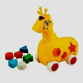 Girafa Educativa LOLA - Jogo Pedagógico de Encaixe - Brinquedo Educativo - BQ7080S-0910 Kendy