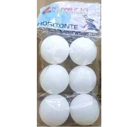 Kit de Bola de PIng Pong- Bola de Tenis de Mesa - com 6 unidades -Horizonte 821-6 - Sharo