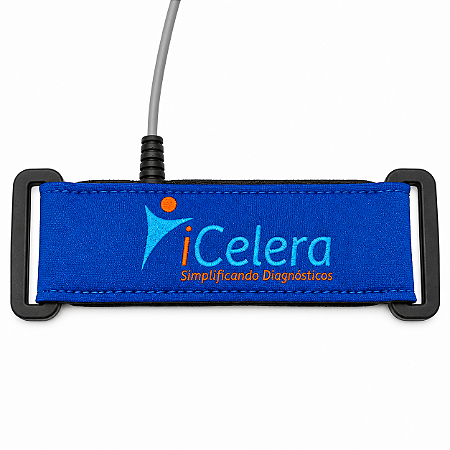 Faixa torácica e abdominal — Sensor de esforço respiratório para Apneia Care T3 - Cabo com 0,60m
