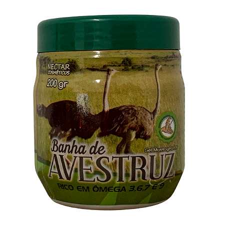 Gel Banha de Avestruz Néctar Cosméticos 200g