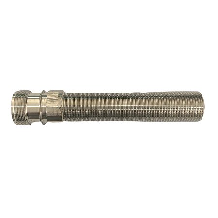 Shank/rosca 100mm inox p/ torneiras de chope tipo belga