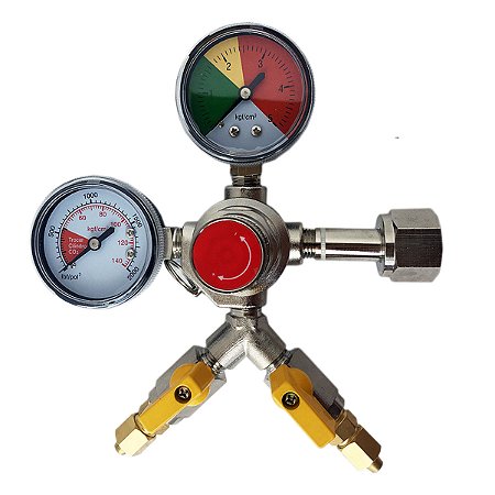 Regulador de Pressão para CO2 - 2 vias