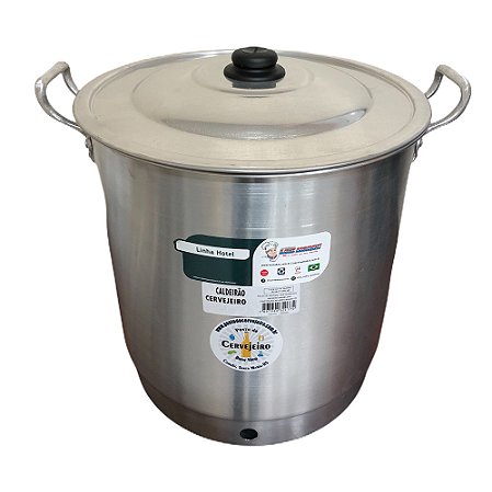 Caldeirão Cervejeiro 32 com Fundo Falso e Sparge (27 L)