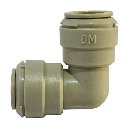 DMFIT - Conexao engate rapido cotovelo uniao tubo 3/8 x tubo 3/8
