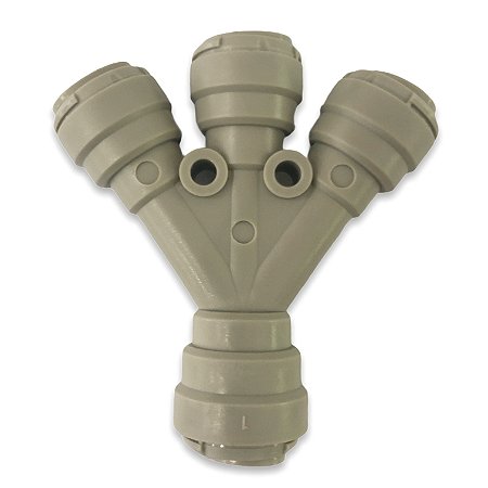 DMFIT - Conexão Rápida W Três vias 3/8 x 3/8
