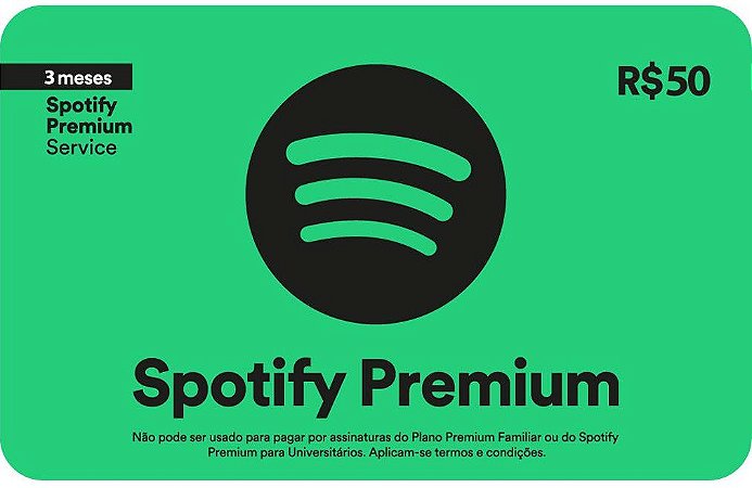 Spotify Premium - Cartão-Presente: 3 meses