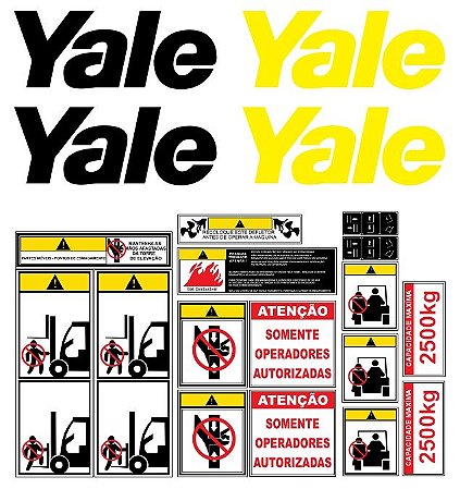 Kit De Adesivos Para Empilhadeiras Yale R25