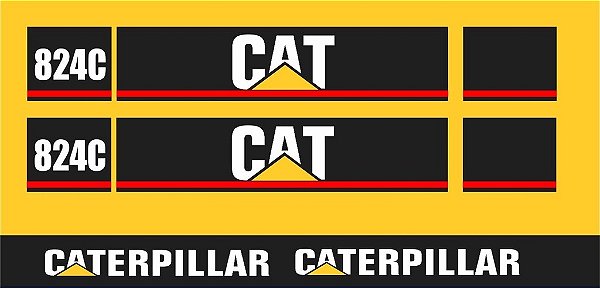 Kit de Adesivo CATERPILLAR 824G