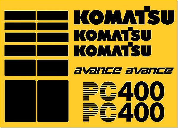 KIT ADESIVO KOMATSU PC 300LC
