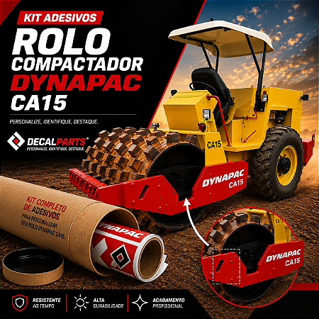 Kit Adesivos Para Compactador Dynapac CA15