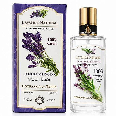 EAU de Toillete Lavanda 100ml / Água de Lavanda Companhia da Terra
