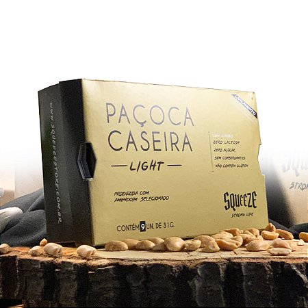 Paçoca Caseira Light - Squeeze (Zero Açúcar)