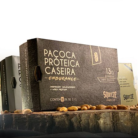 COMBO PAÇOCA- Proteica, Proteica de chocolate e light - Squeeze