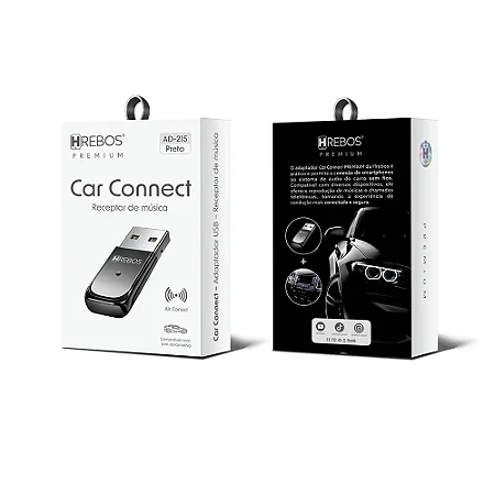 Adaptador Bluetooth Automotivo Hrebos Premium Ad-215