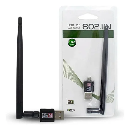 Adaptador Wireless Usb 2.4Ghz (Com Antena)